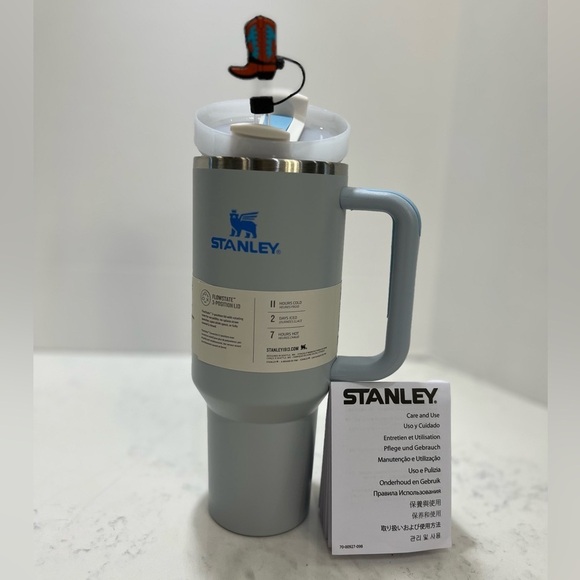 Stanley Other - Stanley Gray Thermos with Blue Logo